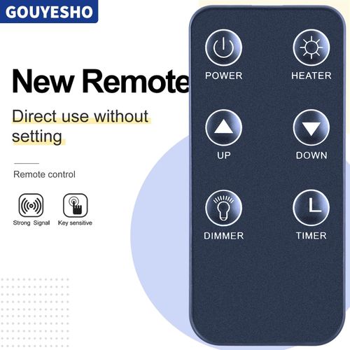 Nouvelle télécommande pour chauffage de cheminée électrique Bluetooth Great World GW-6088TBT gw-6078tbt