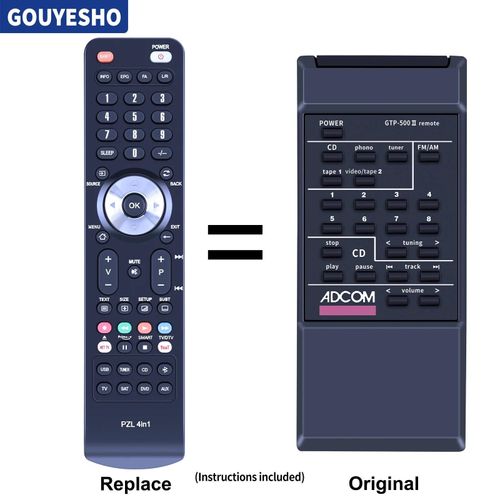 Nouvelle Télécommande De Remplacement Pour Pré-Amplificateur De Gtp-500ii Adcom