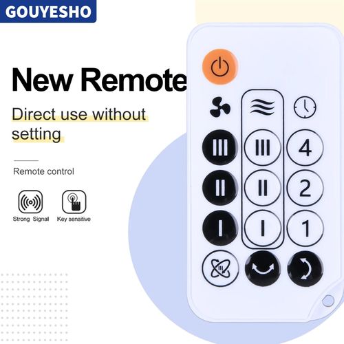Télécommande pour IRIS Woozoo C18T, ventilateur de cowculation oscillant, blanc, pièce entière, nouveau