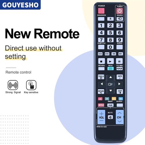 Nouveau AK59-00123A Pour Samsung DVD Blu-Ray Lecteur Télécommande BD-D5500 BD-D6100 BDD6500 BDD5700 BD-D5490