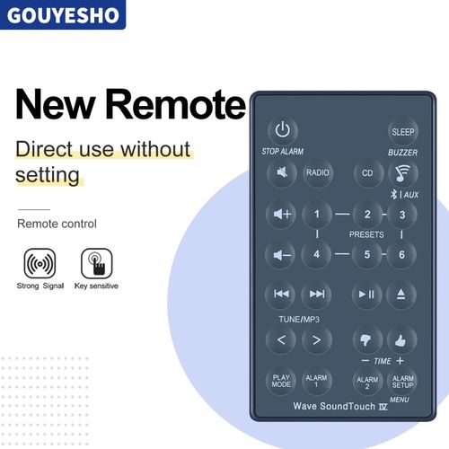 Télécommande pour système radio Bose Wave, série IV, 417788-WR, 417788-WMS, nouveau