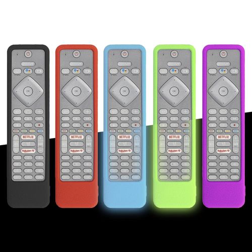 Coque en silicone pour télécommande Philips Smart TV YKF456-001 55PUS7304 75PUS7354 70PUS7304, housse de protection antidérapante Black