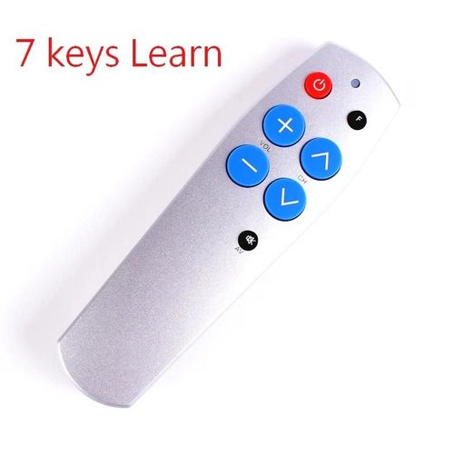 Apprendre la télécommande pour TV DVD récepteur TV BOX magnétoscope DVB HIFI Audio vidéo lecteur télécommande universelle pour personnes âgées SILVER