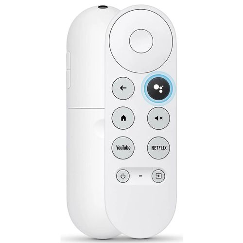 Remplacement de la télécommande vocale G9N9N pour Google TV Chromecast 4k Snow Streaming Media Player (uniquement pour Snow Chromecast Google) White