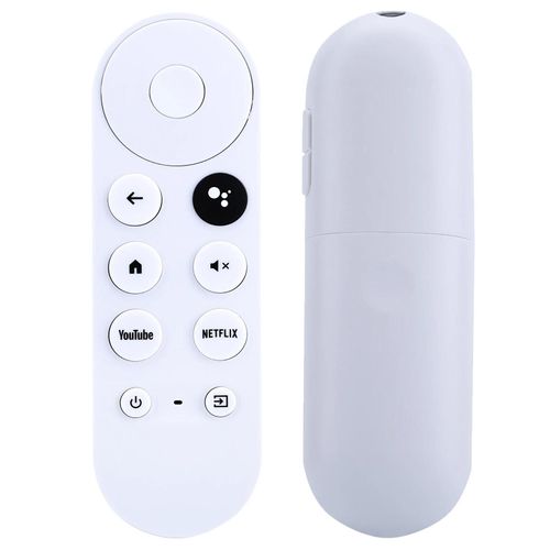 Télécommande vocale de remplacement TV Google Chromecast pour G9N9N, GA01409-US, GA01920-US, GA019-US, GA01923-US, GA02463 WHITE