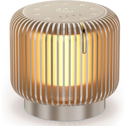 Chenquansarl-Veilleuse Bébé Haut-Parleur Bluetooth Avec Lumière, Veilleuse Bruit Blanc Bebe, Musique Relaxante, Fonction Minuterie Et Mémoire,La Chambre D'enfant Et Les Voyages