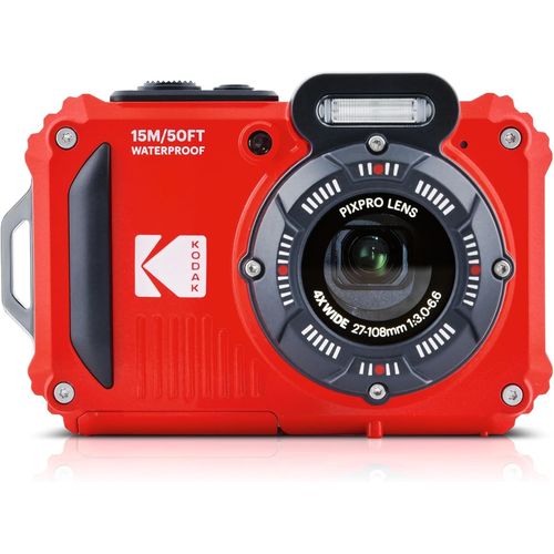 CLOUDDS_Pixpro Wpz2-Appareil Photo Numérique Compact 16M Pixels,Étanche À 15M,Anti-Choc,Video 720P,Ecran Lcd 2,7-Batterie Li-Ion,Rouge