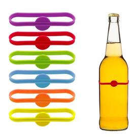 18 stickers LED multicolore pour bouteille et verre