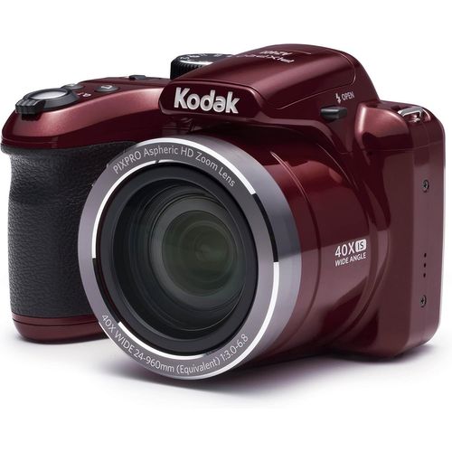 CLOUDDS_Pixpro Az401-Appareil Photo Bridge Numérique 16 Mpixels,Enregistrement Vidéo,Grand Angle 24 Mm,Ecran Lcd 7,6 Cm,Panorama 180°-Rouge