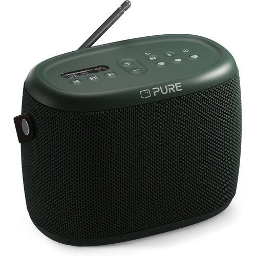 CLOUDDS_Woodland Enceinte Portable,Haut-Parleur Bluetooth Avec Radio Dab+/Fm (Étanche Ip67,Batterie 14H-Parfait Pour Le Jardin Et Le Camping) Vert