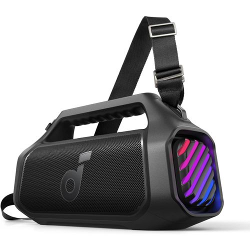 CLOUDDS_Boom 2 Plus Enceinte Bluetooth Puissante,140W,2+2 Canaux Stéréo,Bassup 2.0,Charge Rapide 30W,20H,Ipx7,Lumières Rgb,Usb-C,Pour L'Extérieur,Le Camping,La Plage Et Le Jardin