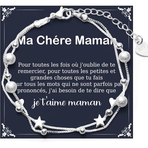 Ytseazn-Bracelet Maman Idee Cadeau Maman Noel Fete Des Meres Anniversaire Cadeau Femme Original Utile