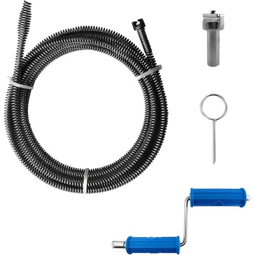 ytseazn-Deboucheur Canalisation,Spirale De Nettoyage De Tuyaux,3 Mètres + Raccord + Manivelle,Arbre De Nettoyage De Tuyaux Multifonctionnel,Nettoyeur De Tuyaux Très Efficace