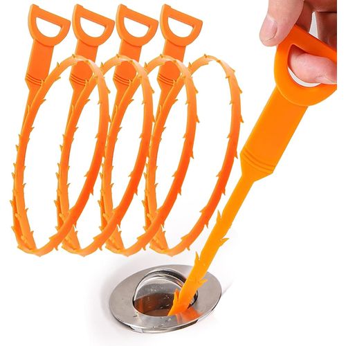 ytseazn-Lot De 5 Spirales De Débouchage De Canalisations,Déboucheur De Canalisations,Déboucheur De Canalisation,Réutilisables,Spirale De Nettoyage De Canalisations,64 Cm,Bâtonnets De Débouchage Pour Le