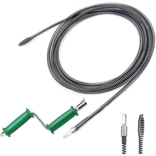 ytseazn-Furet Deboucheur Canalisation,10Mm X 5M Deboucheur Wc Avec Manivelle Deboucheur Evier Professionnel Furet Plomberie Pour Toilettes,Égouts