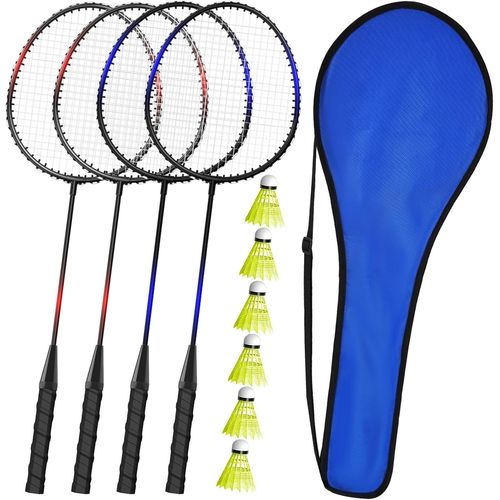 Ytseazn-Kh Ensemble De Raquettes De Badminton Pour 2 À 4 Joueurs Pour Adultes Et Enfants,Jeux De Sport,Raquettes,Volants Et Sac De Transport Inclus
