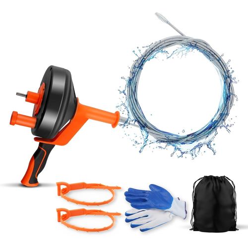 ytseazn-Spirale De Nettoyage De Tuyaux [10 Mètres]¿Furet Deboucheur Canalisation Wc Déboucheur Evier Haute Pression Automatique Furet Plomberie Pour Nettoyage Écologique Des Tuyaux