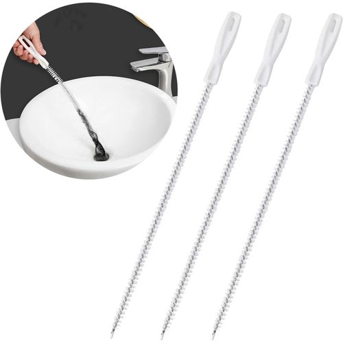ytseazn-3 Pièces Brosse De Débouchage De Canalisation,Brosse De Nettoyage De Drain D'Égout,45Cm Évier Brosse De Nettoyage,Outil Parfaitpour Le Débouchage De La Salle