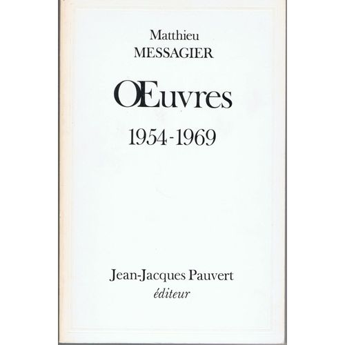 Oeuvres, 1954-1969
