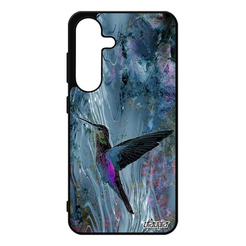 Coque Pour S25 Silicone Colibri Bleu Plumes Oiseau Original Fleurs Case Rigide De Protection Aluminium Animaux Design Pour Samsung Galaxy