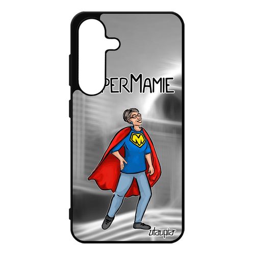 Coque Pour Samsung S25 Silicone Super Mamie Etui Bebe Comics Alu Humour Rigide Humoristique Drole Mamy Heros Grand Mere Texte Case Pour Galaxy