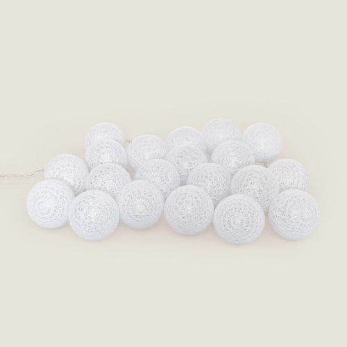 Guirlande 20 Boules Led Blanche Blanc