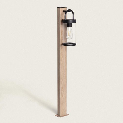 Balise Sur Pied Extérieure 100cm Aluminium Benny Brun Clair