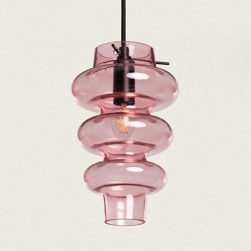Suspension Verre Telder Gris Fumée