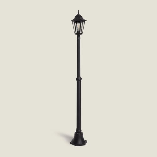 Lampadaire Extérieur En Saillie Sur Pied 185 Cm Black Traditional Noir