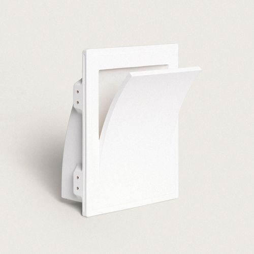 Applique Murale Intégration Plâtre/Placo Pour Ampoule Led E14 Découpe 313x253 Mm Blanc