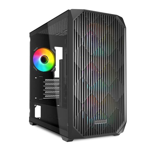 Sharkoon MK3 Case PC mATX Vetro Temperato RGB Nero Compatto