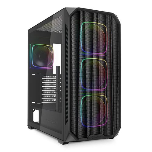 Sharkoon AK5M RGB Case ATX Vetro Temperato Pannello Frontale in Rete per PC