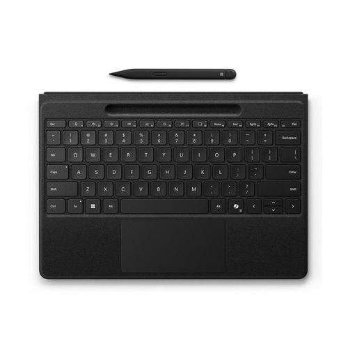 Microsoft Tastiera Surface Pro Flex Wireless Nero con Slim Pen Retroilluminata