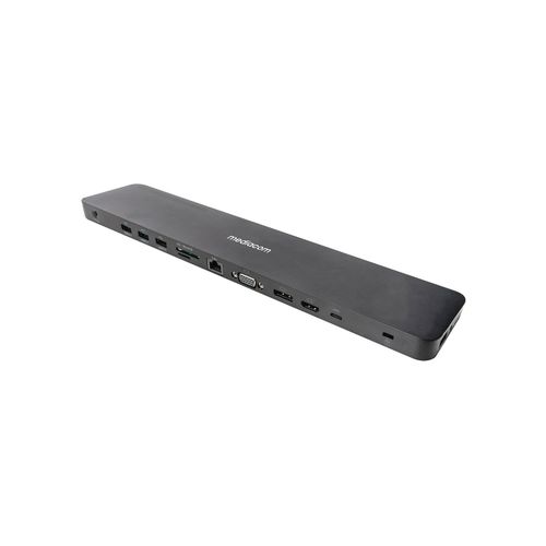 Mediacom M-DOCKTPCP Docking Station USB-C con HDMI, Ethernet e Lettore Schede Nero