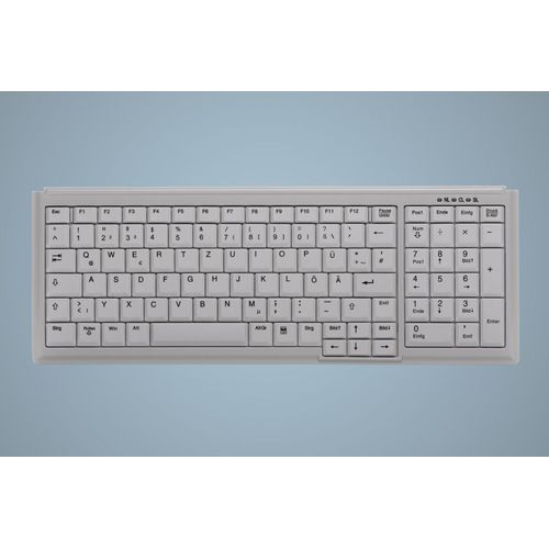 Active Key AK-7000 Tastiera USB Industriale Tedesca Meccanismo a Forbici Bianca
