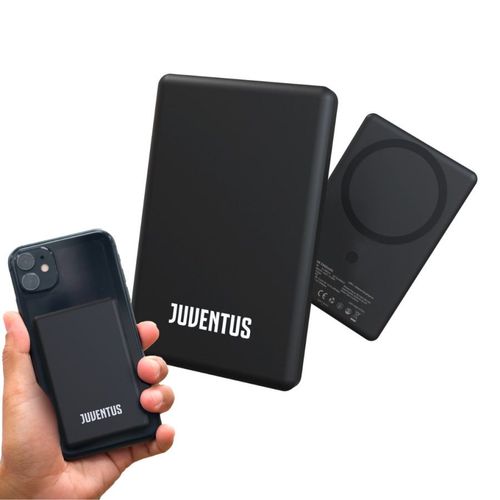 Techmade Powerbank 5000mah Slim Wireless Magnetico Juventus - Ricarica Rapida