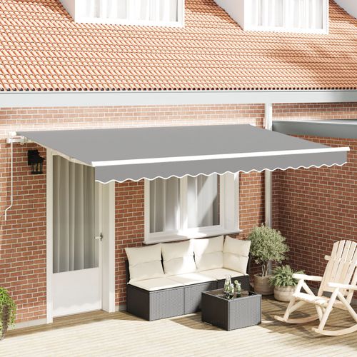 Vidaxl Cadre De Store Rétractable À Manivelle 4x2 Cm Métal