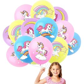 ChenQuanSarl- Lot De 32 Ballons Licorne, 12 Pouces Ballons De Licorne En Latex, Rose Licorne Ballon, Ballons De Baudruche De Licorne Multicolores Pour Enfants Anniversaire Fête Décorations Accessoire