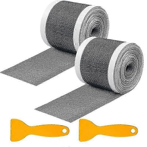 Autocollants jetables en maille de drain de douche de collecteur de cheveux, paquet de 2 attrape-cheveux de couverture de drain de douche bricolage pour n¿importe quelle longueur, bouchon de cheveux d
