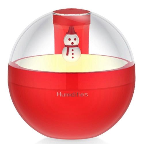 Bonhomme de neige Humidificateur d¿air avec veilleuse diffuseur d¿huiles essentielles rouge