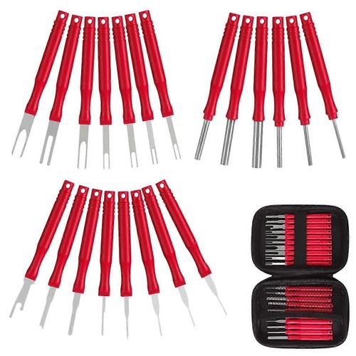 21 Pcs Terminal De Voiture Enlèvement Outil Kit Câble Plug Retirer Extracteur Électrique Fil Sertir Connecteur Broche Ex