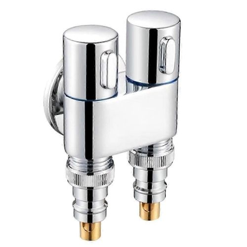 G1/2 Multifonctionnel Trois-Way Remplissage Angle Vanne Mural 1 en 2 Out Eau Nettoyage Pulvérisateur Salle De Bain Accessoires-A
