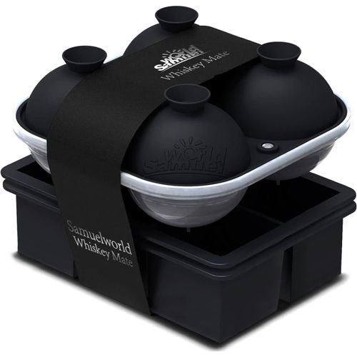 YEMAESRE-Lot De 3 Bacs À Glaçons De Qualité Supérieure, Grande Machine À Glaçons Et Bacs À Glaçons Améliorés, De Qualité Alimentaire, Facile À Util r, Entonnoirs Intégrés Sans Déversement,