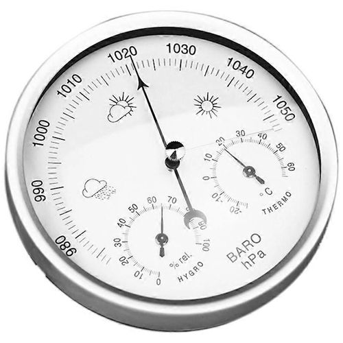 Hygromètre D¿Intérieur Numérique Portable 3 En 1 Tenture Murale Thermomètre Météo Baromètre Hygromètre Hom 
