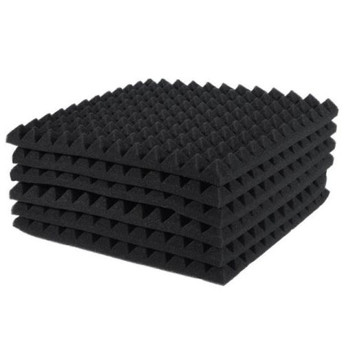 6 Pcs Panneaux Acoustiques Panneau De Mousse Studio Insonorisant Pare-Feu Wedge Tiles Aide à réduire et Unnec