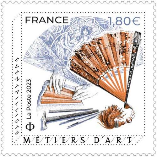 France 2023, Très Beau Timbre Neuf** Luxe Yvert 5656, Métiers D’Art - Éventailliste.