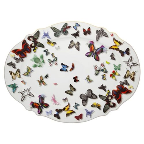 Vista Alegre Butterfly Parade Grande Assiette Ovale