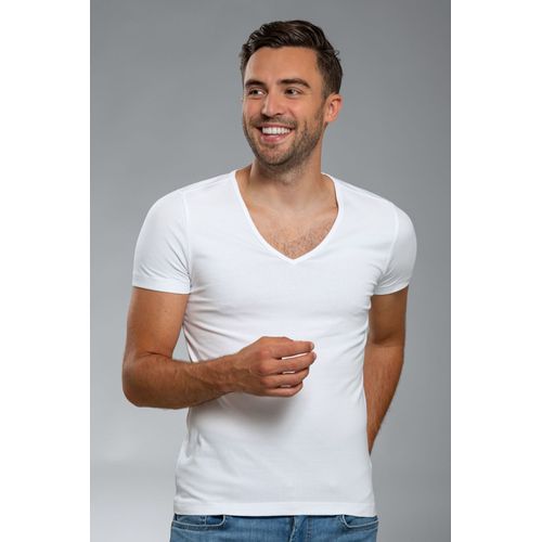 Suitable Vitaru T-Shirt Col V Profond Lot De 6 Blanc Taille M