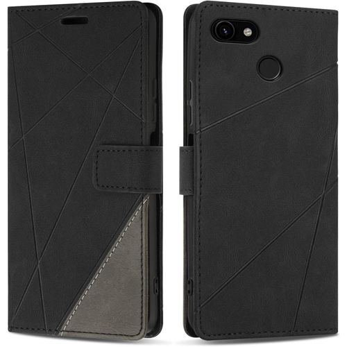 Etui Coque Pour Google Pixel 3a, Protection Housse En Cuir Pu Portefeuille Livre Pour Google Pixel 3a, Emplacements Cartes, Noir[Pro52906114]