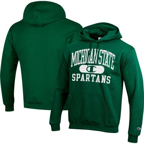 Sweat À Capuche Vert Champion Pour Hommes Des Spartans De L'état Du Michigan Arch Pill